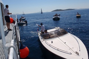 Šibenik, 29. kolovoza 2010. - Lučka kapetanija Šibenik u akciji spašavanja kontrole na moru